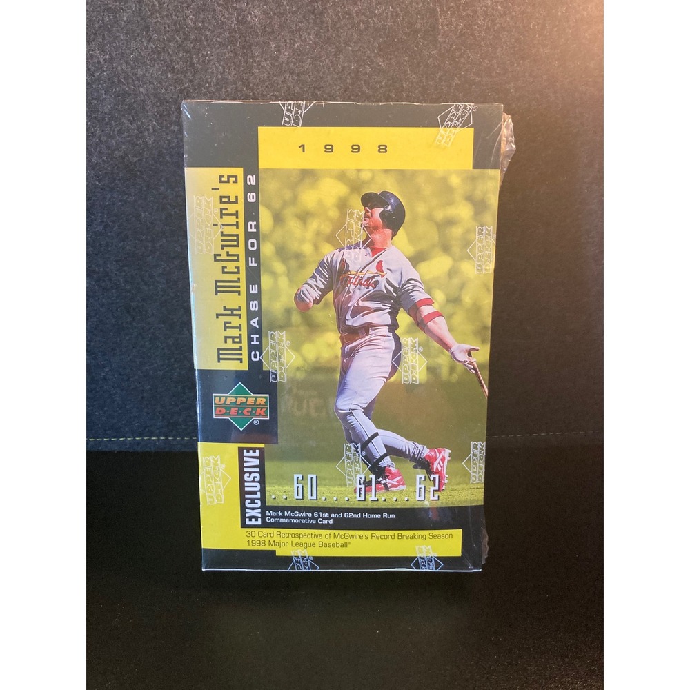 1998 Upper Deck Mark McGwire Chase for 62 Factory Sealed 30 Card Set MLB